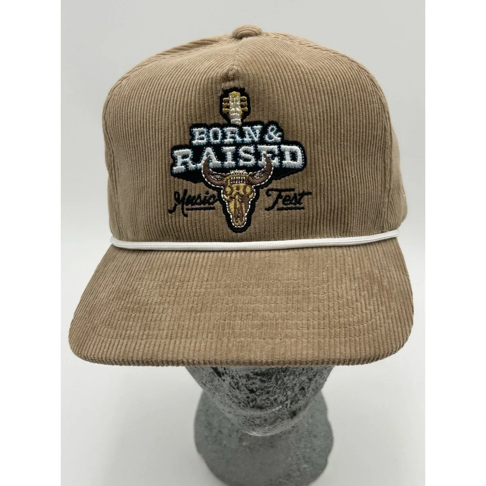 Hooey Born And Raised Music Festival Performance Adjustable Hat Beige - Picture 2 of 13